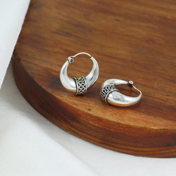 Sterling Silver Mercy Mega Ear Ring - Image 2